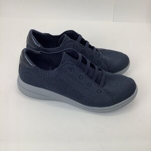 Bzees Golden Knit Slip On Sneakers womens